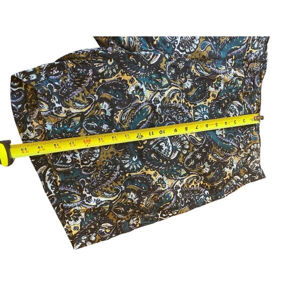 Tasso Elba Men's Linen Paisley Floral Chino Shorts Size 42 Multicolor Vacation - Picture 10 of 14